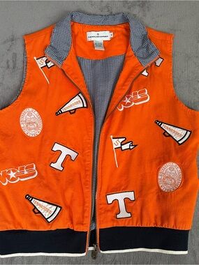 Vintage Orange University of Tennessee Women’s Patchwork Vest Size Medium